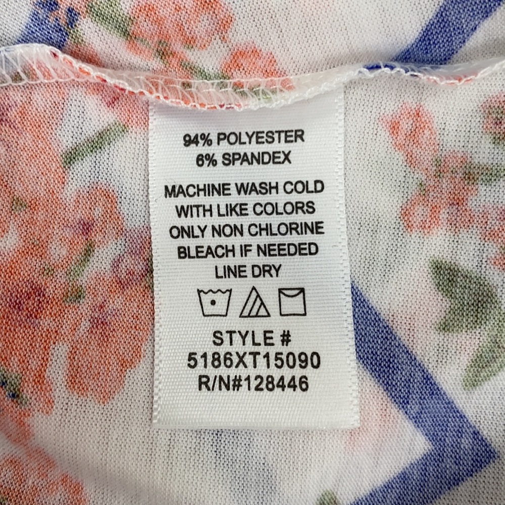 Plus Size Chevron Floral Print Racerback Tank - Picture 10 of 10